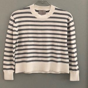 Everlane Stripe Cropped Sweater